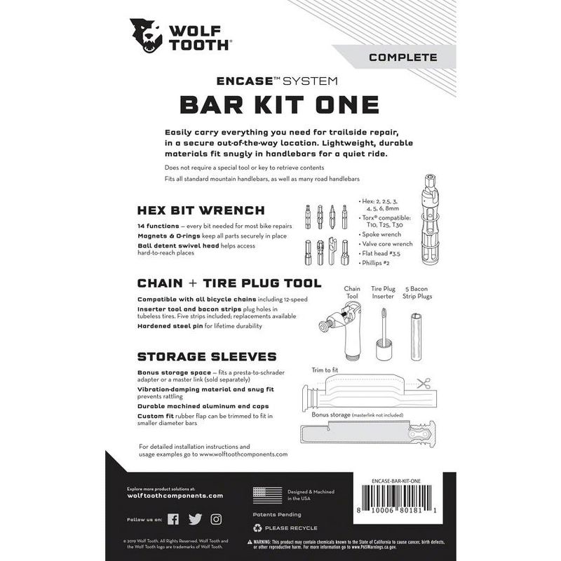 Wolf Tooth EnCase System Bar Kit One