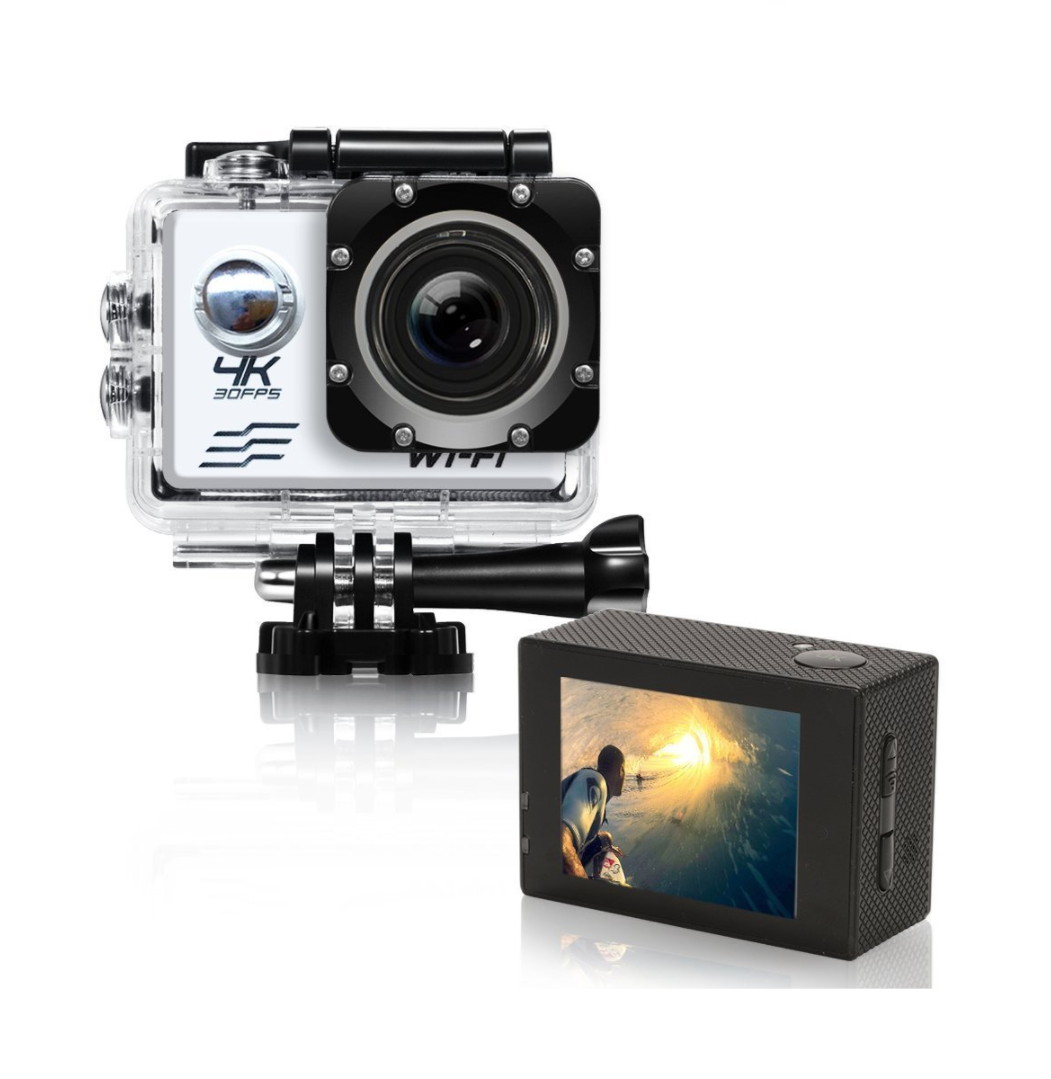 Action Camera 1080P 4K Ultra HD WiFi Best Video Sports Camera 16MP 1080P 170 Degree Wide Angle 2.0 Inch Screen 100 foot Underwater Waterproof Camera