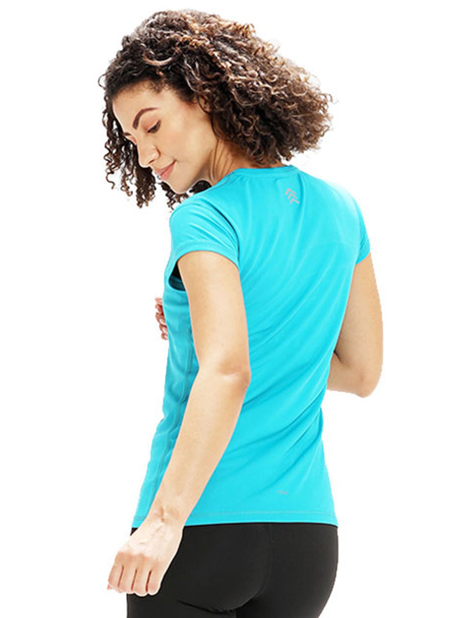 Shrey Turquoise Printed T-Shirt