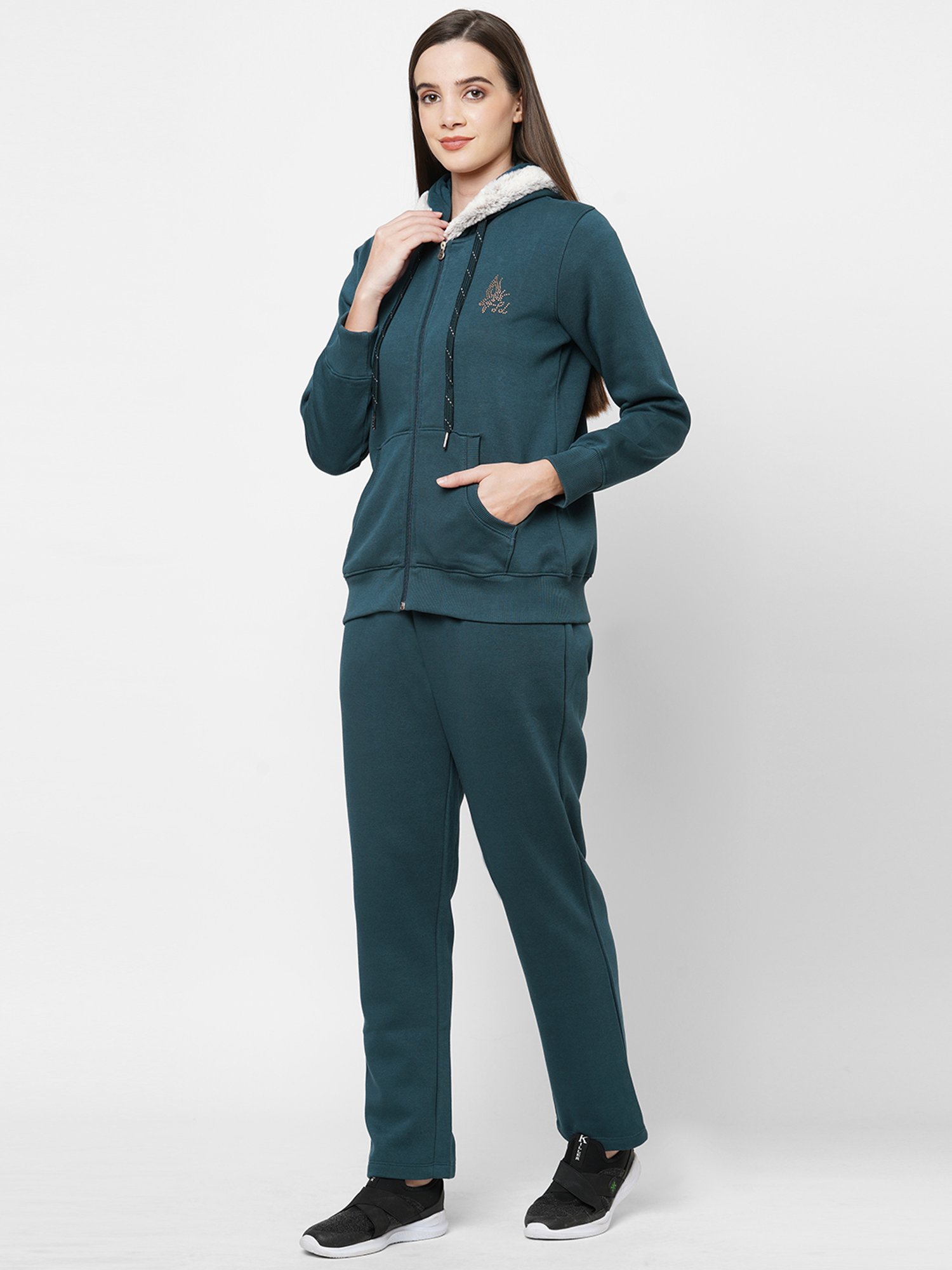 Sweet Dreams Teal Hooded Sweatshirt & Trackpants Set