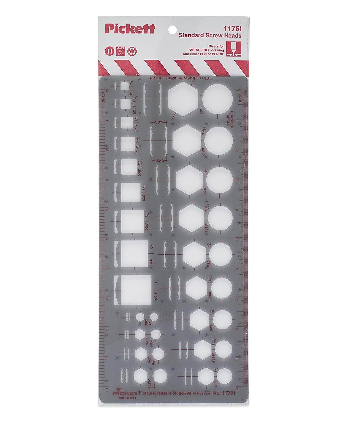 Pickett Standard Screw Heads Template (1176I)
