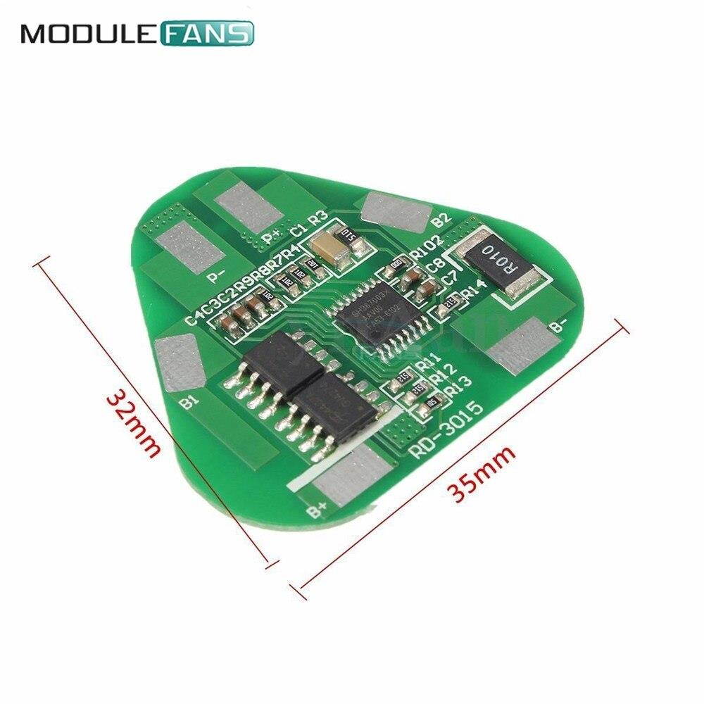 5PCS Li-Po Cylindrical Prismatic Lithium Polymer Battery  3S 3 Serial 4A Li-ion 3 Cell PCB Module Diy Electronic Module
