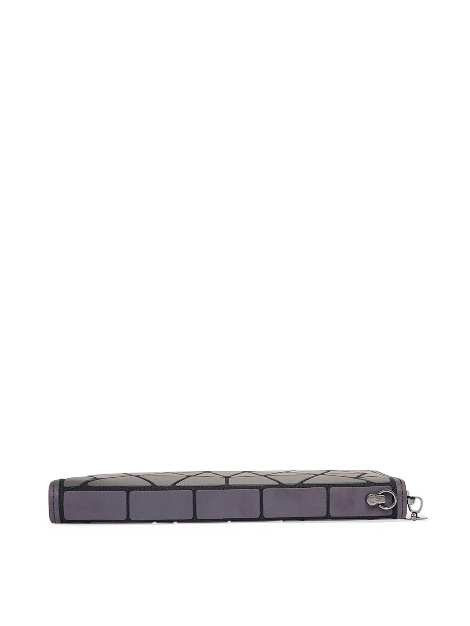 Baomi Purple Textured Zip Around Wallet