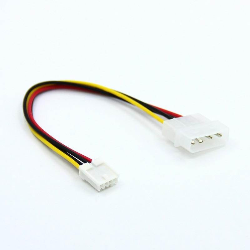 IDE Power to Floppy Drive Power Cable Plus 4Pin to Small 4Pin Extension Cable D-Type Port 20cm