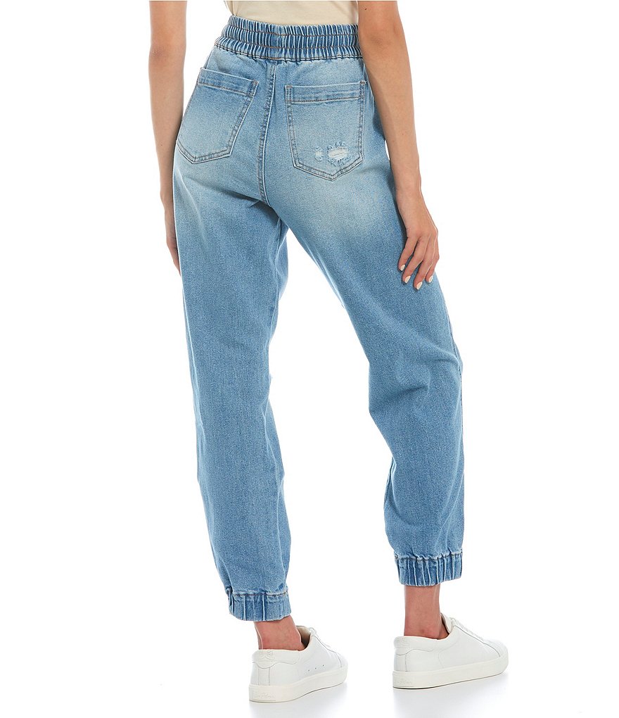 Celebrity Pink High Rise Distressed Jogger Pants