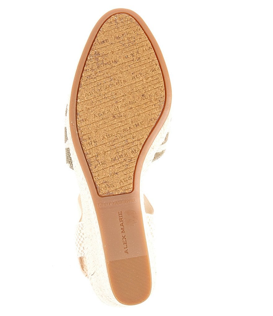 Alex Marie Palmari Zebra Print Espadrille Wedges