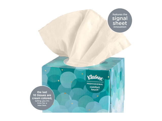 Kleenex Facial Tissue Cube (21271), Upright Face Tissue Box