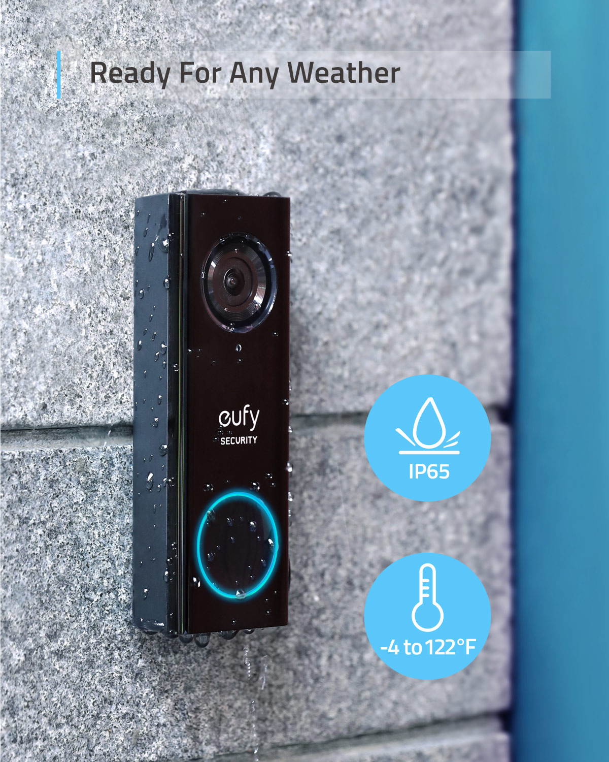 eufy Security Wi-Fi Video Doorbell, 2K Resolution, Real-Time Response, No Monthly Fees, Secure Local Storage, Free Wireless Chime (Requires Existing Doorbell Wires, 16-24 VAC, 30 VA or above)