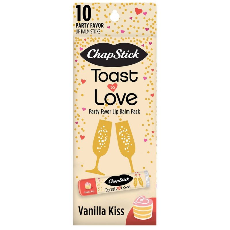 Chapstick Life Moments Toast to Love Lip Balm - Vanilla Kiss - 10ct/1.5oz