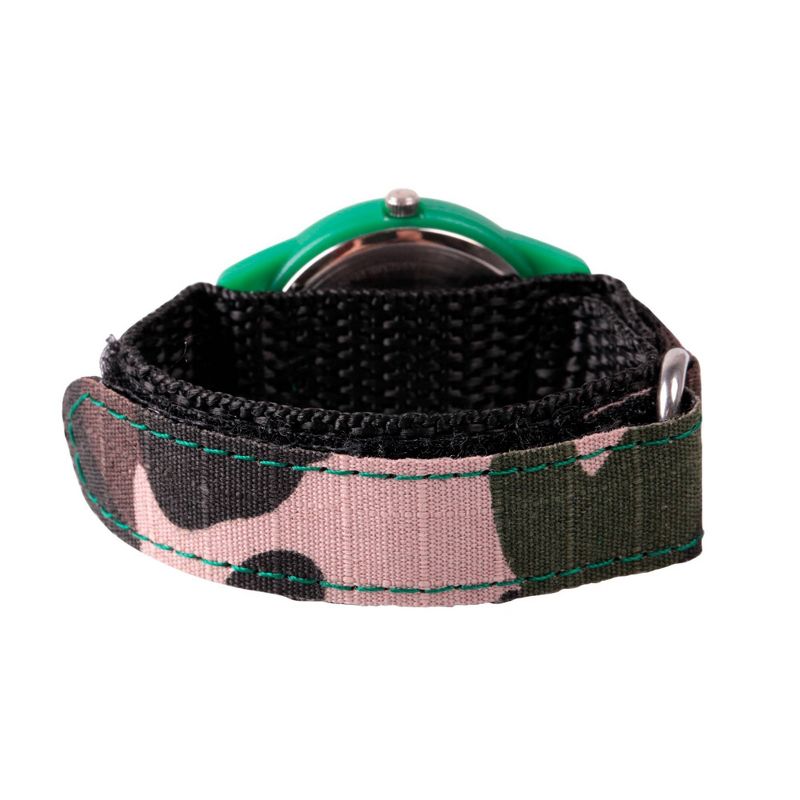 Boys' Marvel Emoji Hulk Fist Plastic Time Teacher Watch - Camo Green