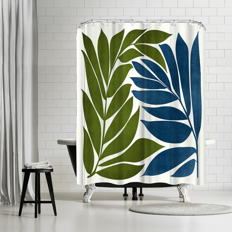 Americanflat Deep Woods by Modern Tropical 71" x 74" Shower Curtain