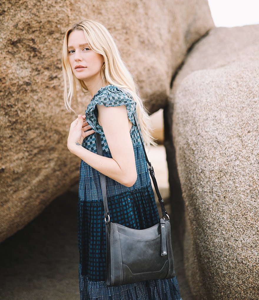 Frye Melissa Zip Leather Crossbody Bag