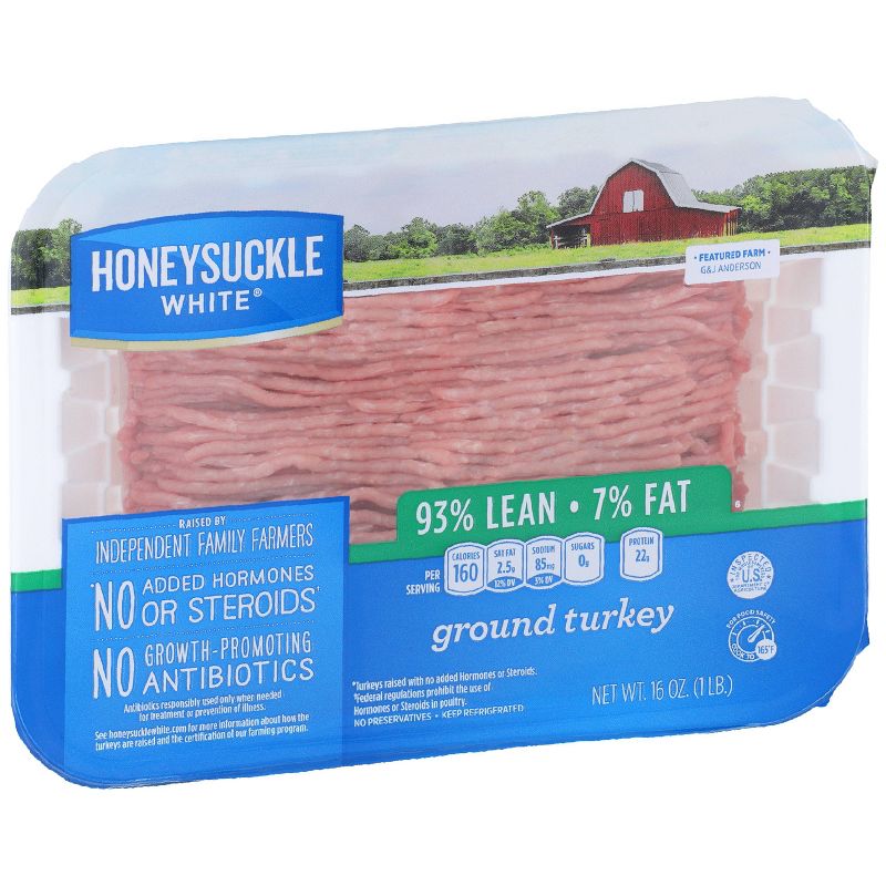 Honeysuckle White Fresh 93% Lean Ground Turkey - 1lb