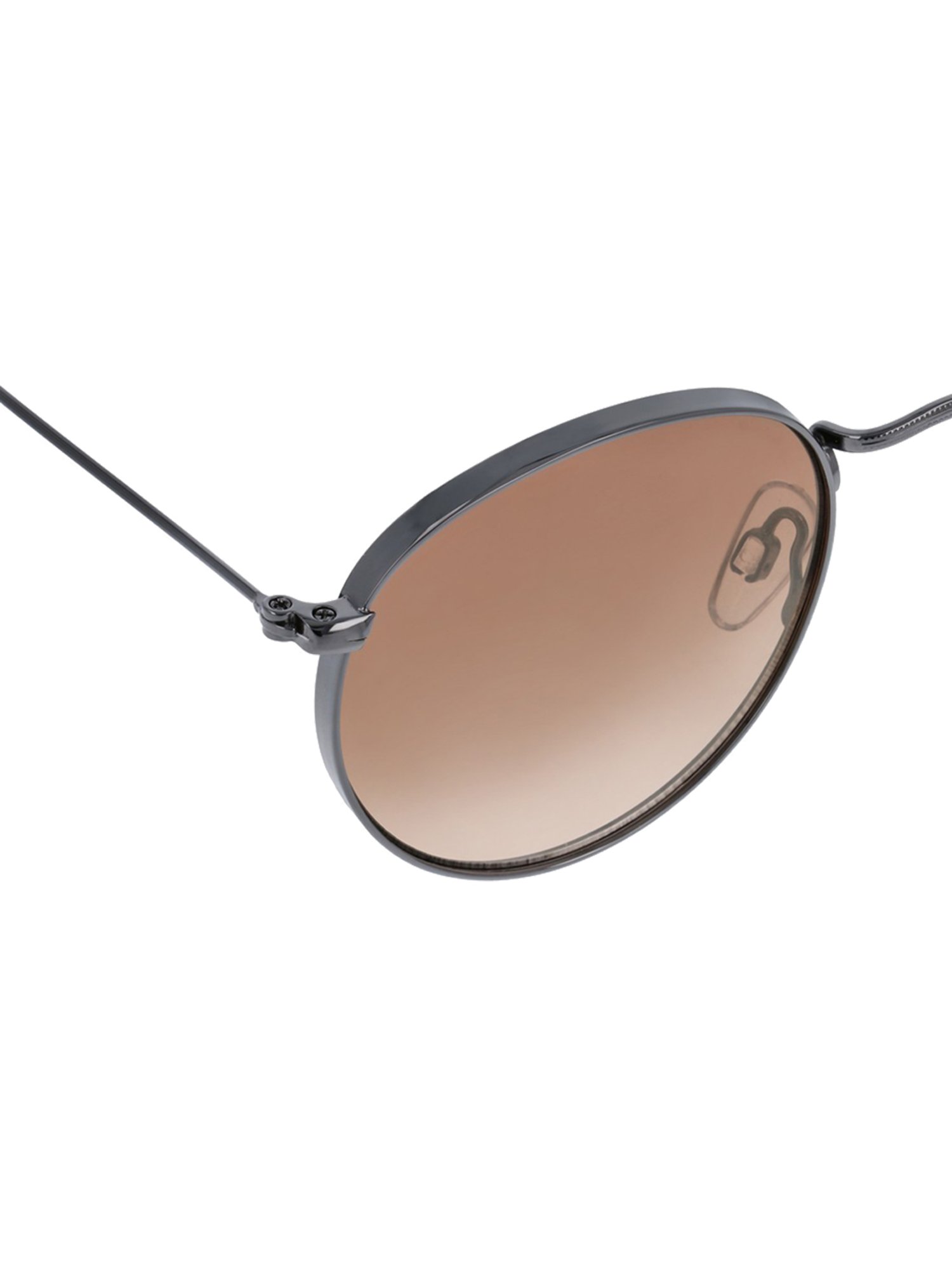 Opium Brown Round Unisex Sunglasses