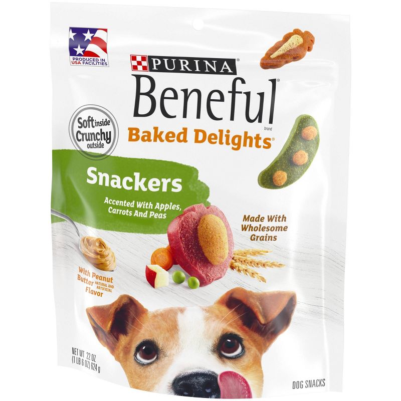 Beneful Baked Delights Snackers Peanut Butter Dog Treats - 22oz