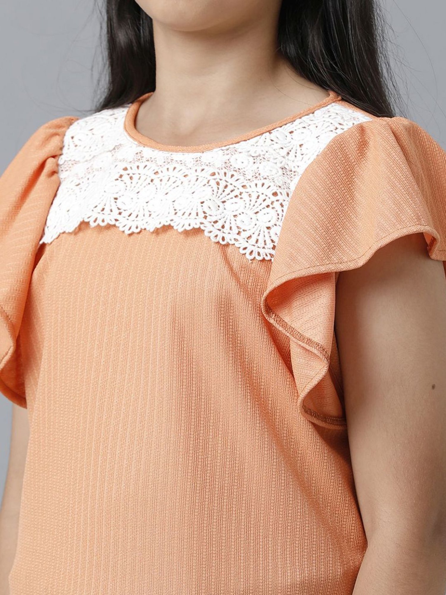 Tiny Girl Kids Pink Solid Top