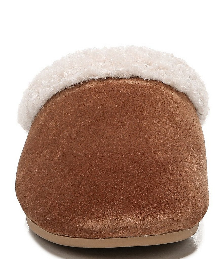 Zodiac Paloma Suede Faux Shearling Lined Slippers