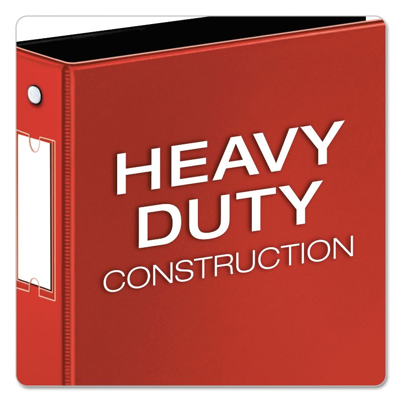 Cardinal Premier Easy Open Locking Round Ring Binder 3" Cap 11 x 8 1/2 Red 18848