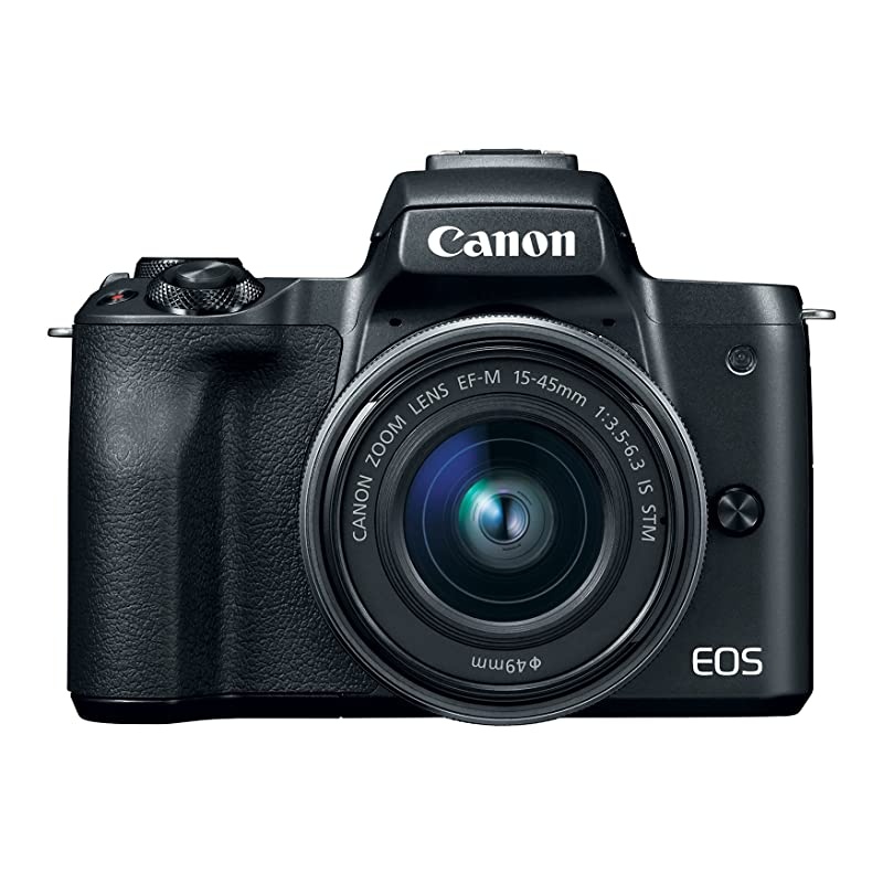 EOS M50 Mirrorless Vlogging Camera Kit with EF-M 15-45mm Lens, Black