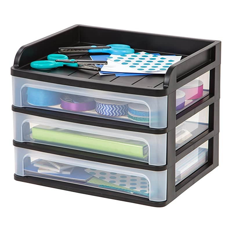 DDSM3 Medium Desktop Drawer System Black