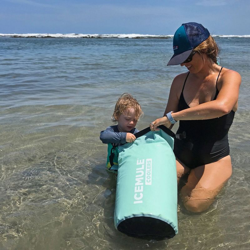 IceMule 1005 Classic Collapsible Portable Soft Sided Roll Top 15 Liter 12 Can Lightweight Insulated Waterproof Leak Proof Backpack Cooler Sling Bag