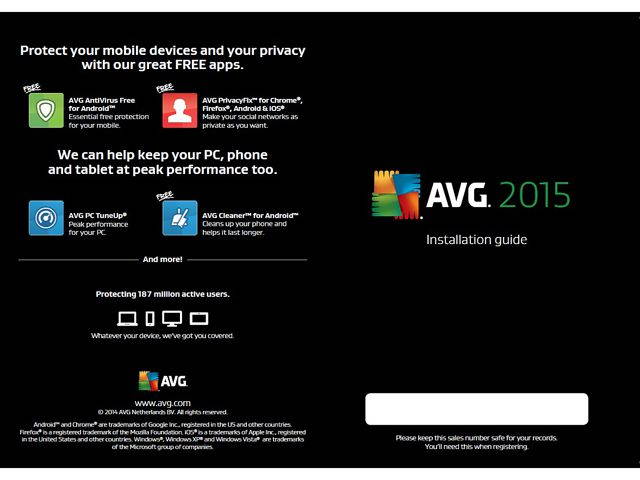 AVG Protection 2015 - Unlimited Devices / 1 Year (Internet Security)