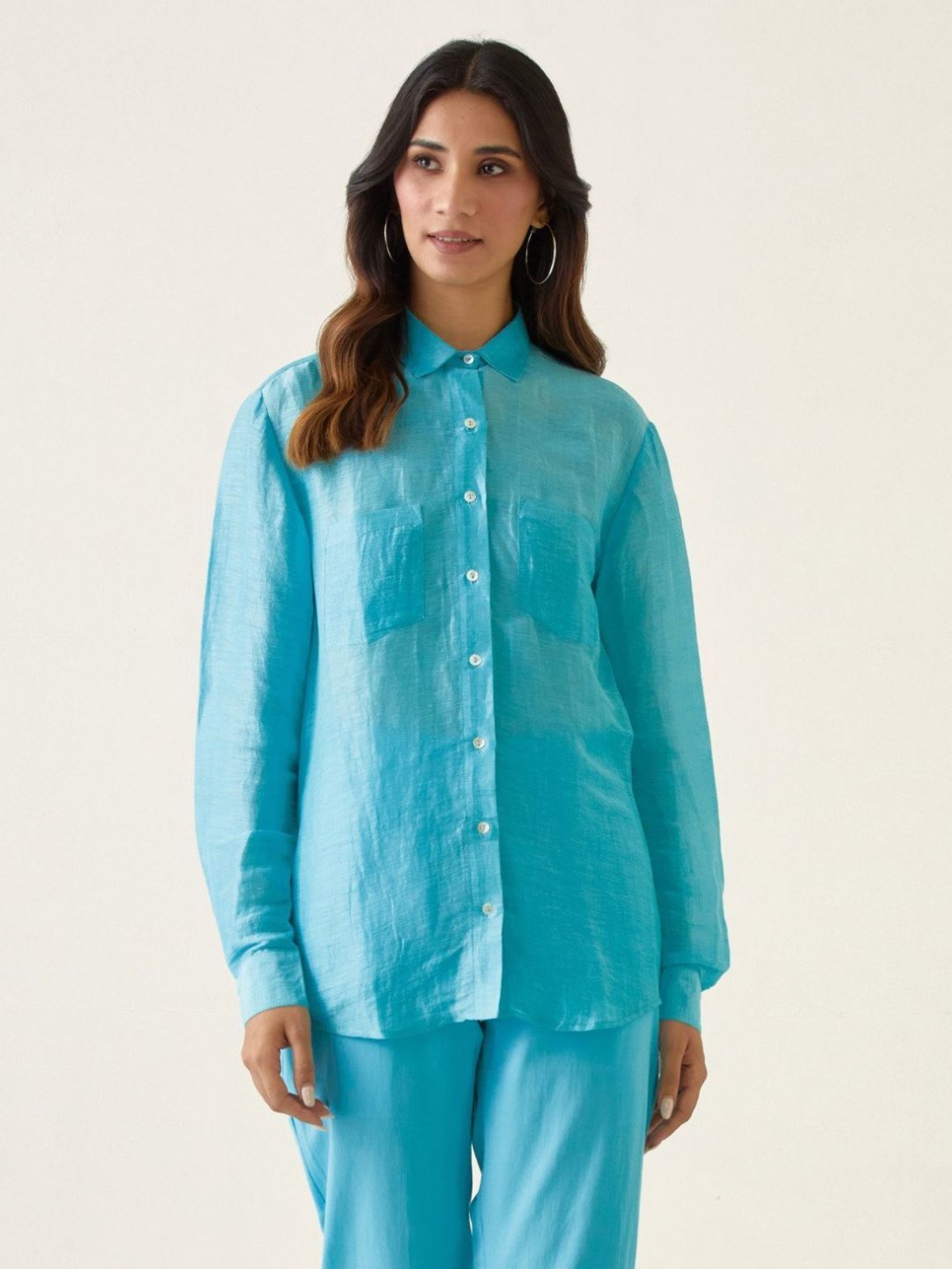 Vinusto Pastel Blue Summer Nostalgia Shirt