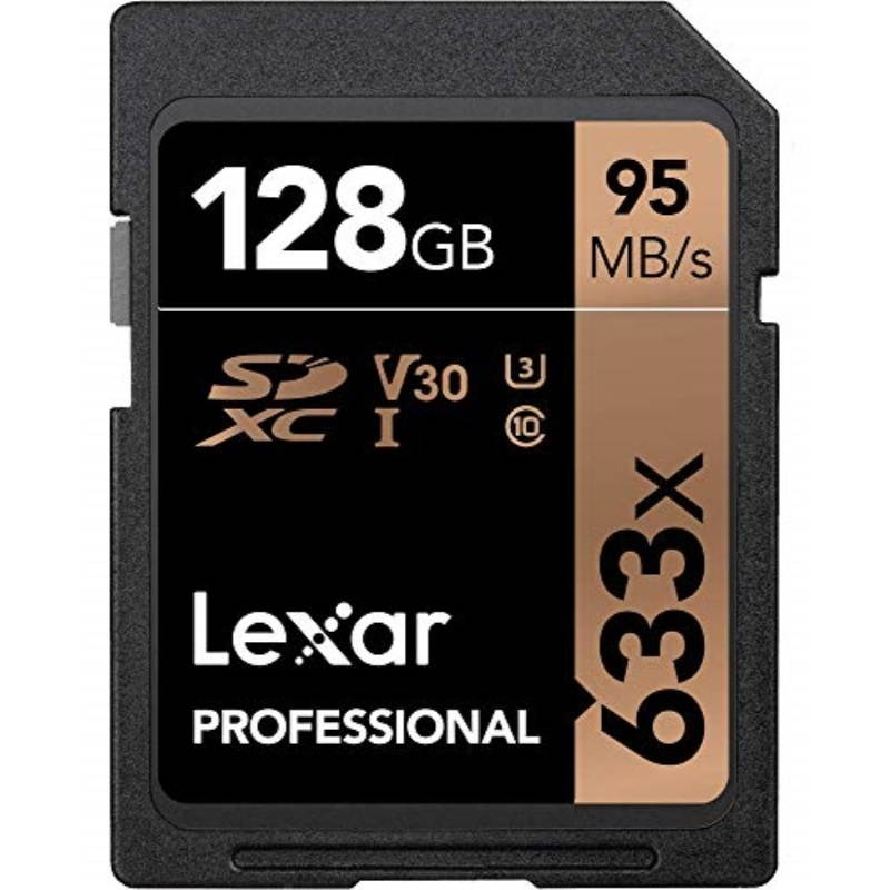 Lexar Professional 633x 128GB SDXC UHS-I Card (LSD128GCB1NL633)