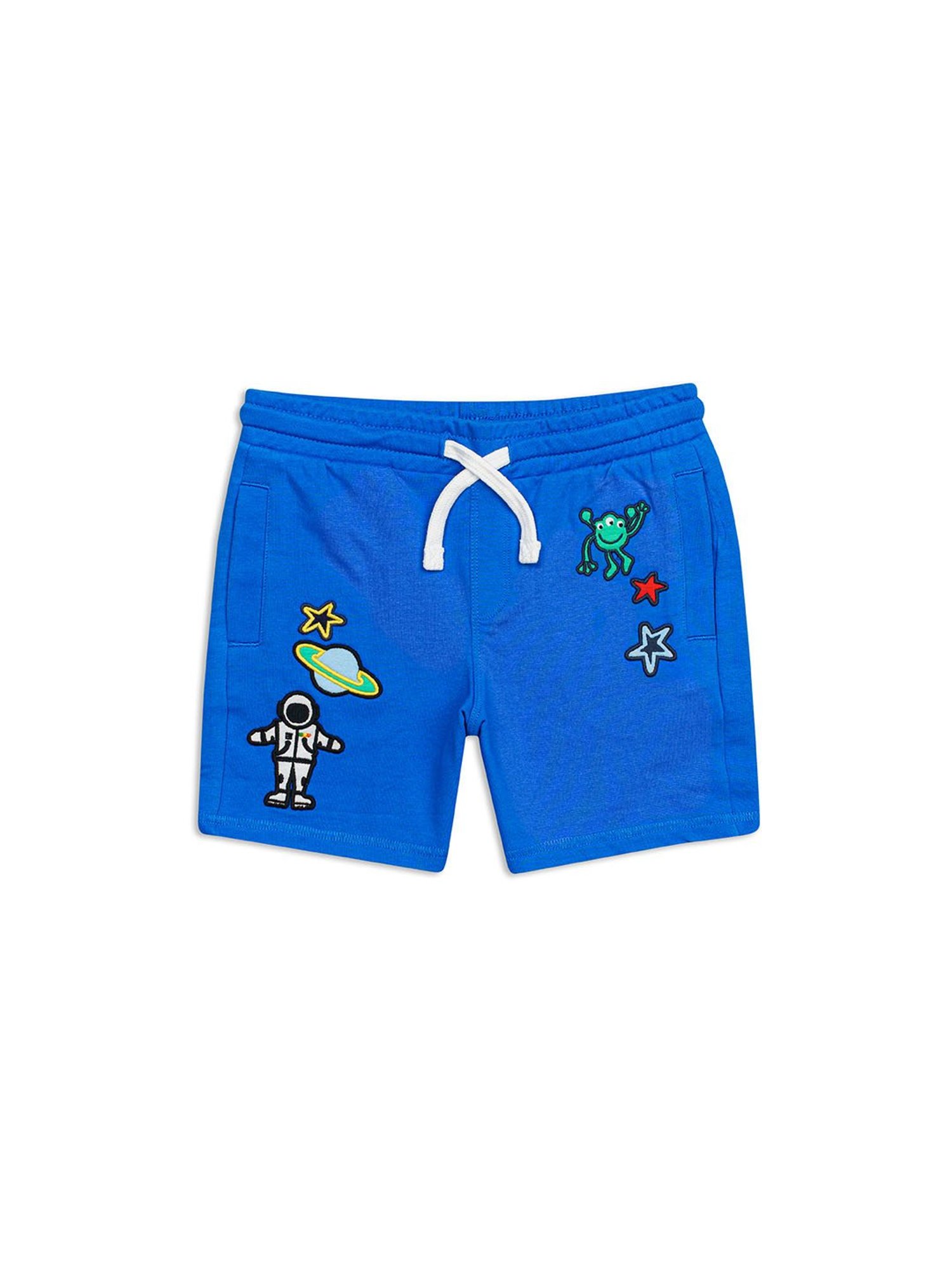 H by Hamleys Boys Royal Blue Applique Shorts
