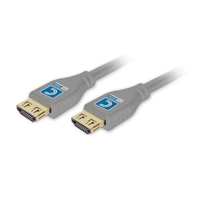 Comprehensive MHD18G-3PROGRY MicroFlex Pro AV & IT Certified 4K60 18G High Speed HDMI Cable with ProGrip Graphite, Grey - 3 ft.