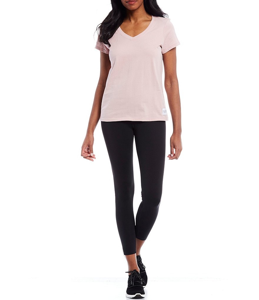 Calvin Klein Performance Logo Patch Short Sleeve V-Neck Tee