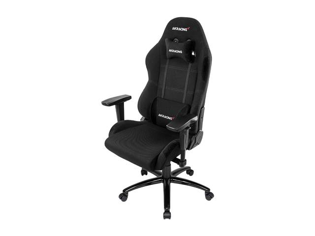 AKRacing Core Series EX Wide Fabric Gaming Chair, 3D Arms, 180 Degrees Recline - Black/Red (AK-EXWIDE-BK/RD)