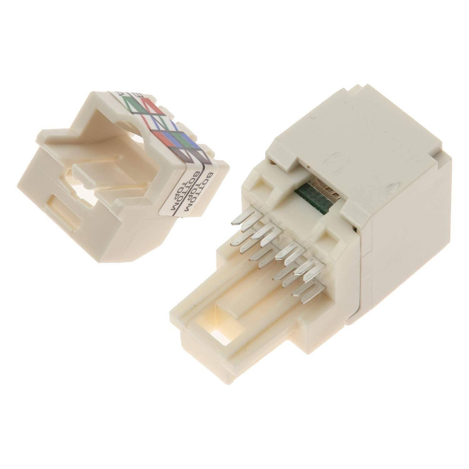 Panduit CJ688TPIW Category-6 8-Wire TP-Style Jack Module, Off White