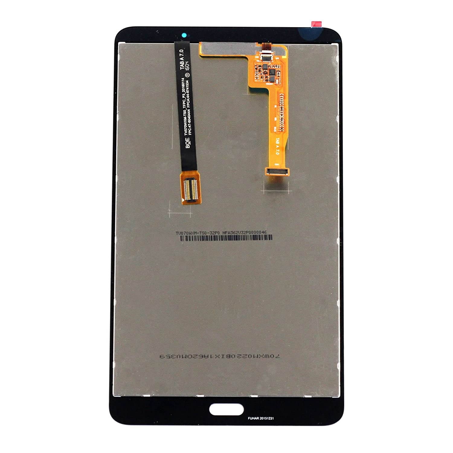 XQ - LCD Display + Touch Screen Digitizer Sense Assembly Black for Samsung Galaxy Tab A 7.0 T280 Replacement