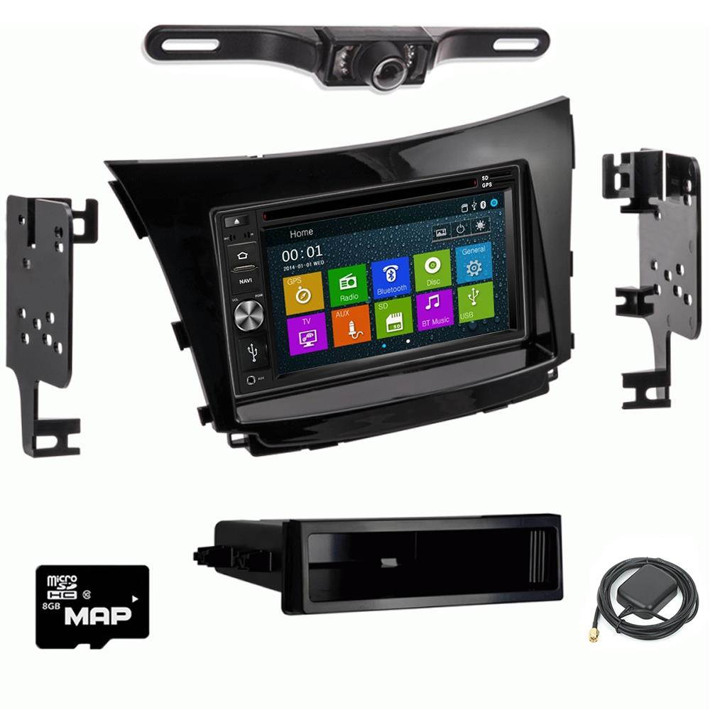 Otto Navi In Dash Navigation System DVD GPS Navigation Multimedia Radio and Dash Kit for Hyundai Elantra GT 2016-2017 (with factory navigation) with back up camera and extra