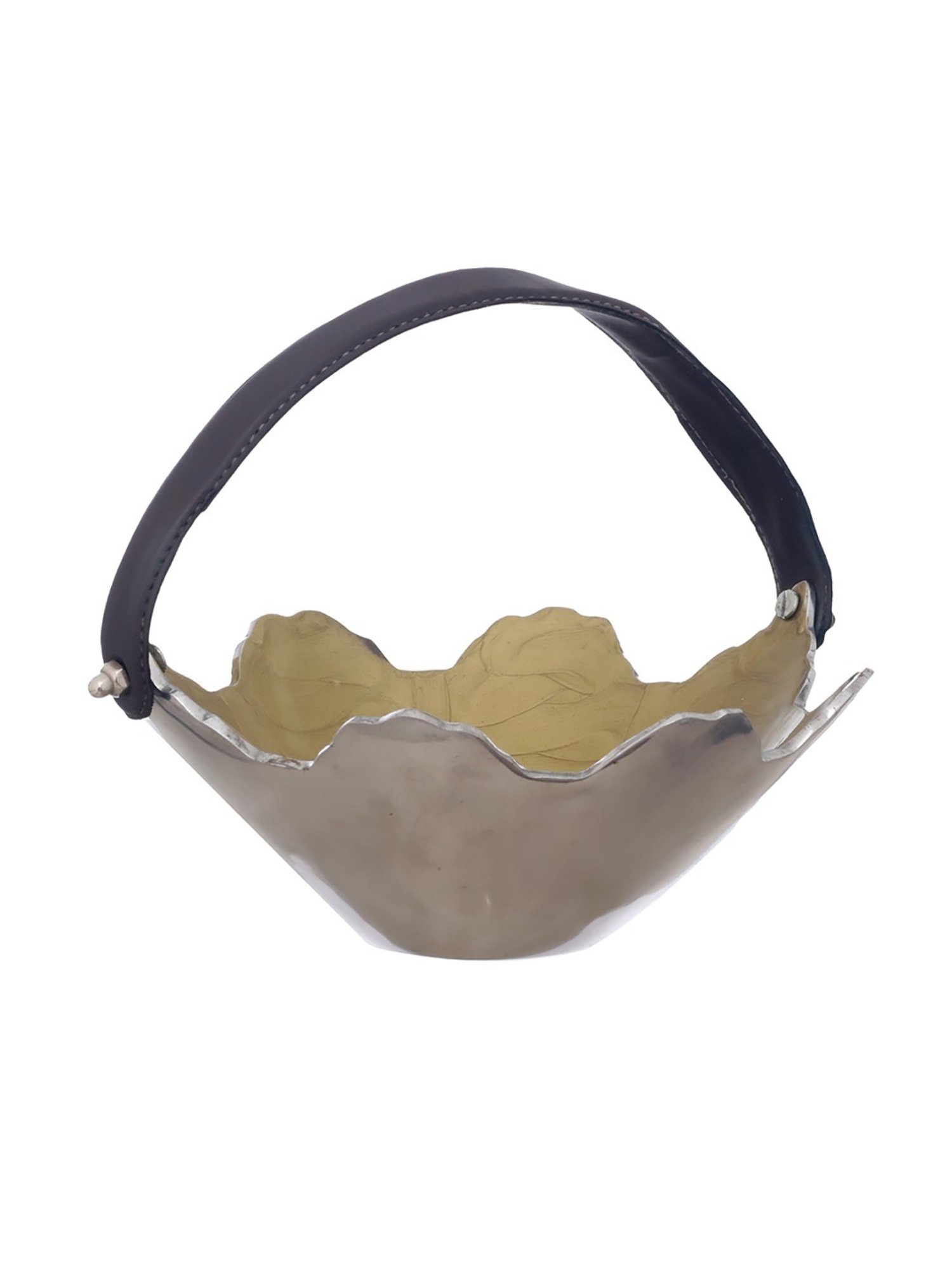 Trovea's Eden Harvest Gold Aluminium Fruit Bowl