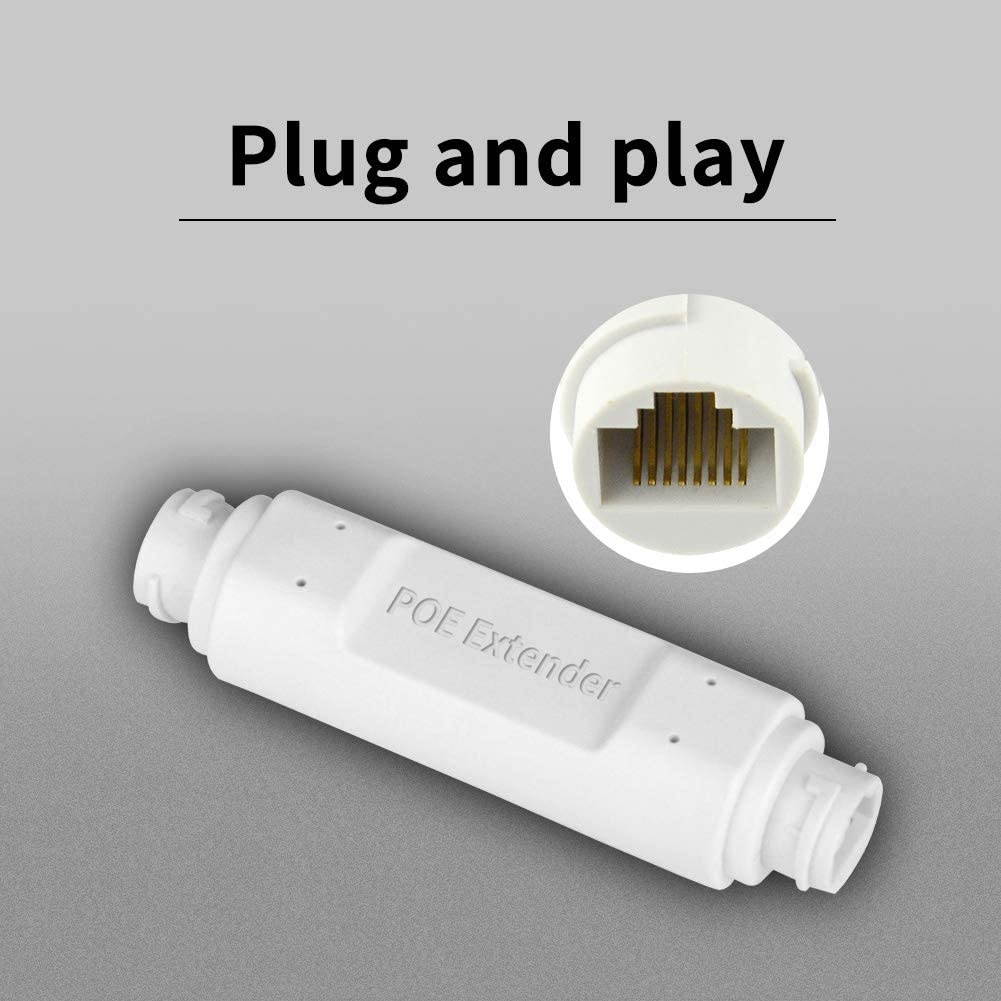 PoE Extender 10/100Mbps Outdoor IP66 Waterproof  1 Channel PoE Repeater PoE Amplifier PoE Booster Comply with IEEE 802.3at / 802.3af Plug and Play