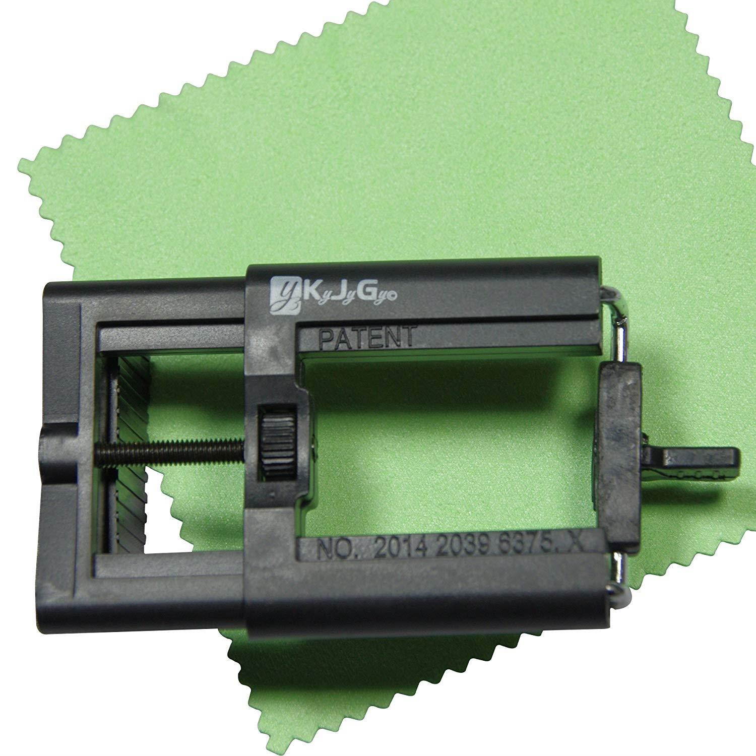 Cell Phone Tripod Mount for iPhone, Samsung, LG, HTC, Huawei. Sturdy Universal Smartphone Holder Attaches Instantly to Tripod, Monopod Selfie Stick. Free Bonus: Micro Fibre Cleaning Cloth.