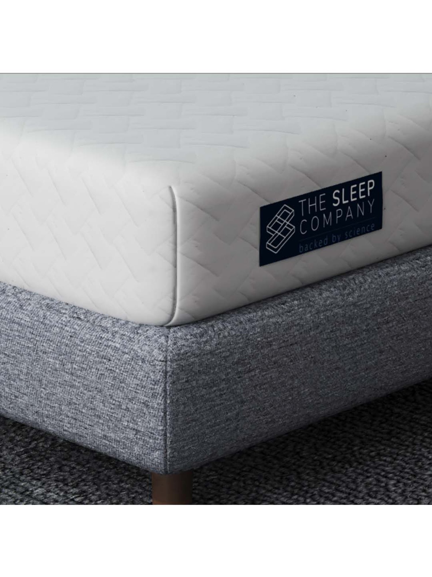 The Sleep Company White Patented SmartGRID Orthopedic Mattress  -(Single -  72 L x 36 W x 5 H in )