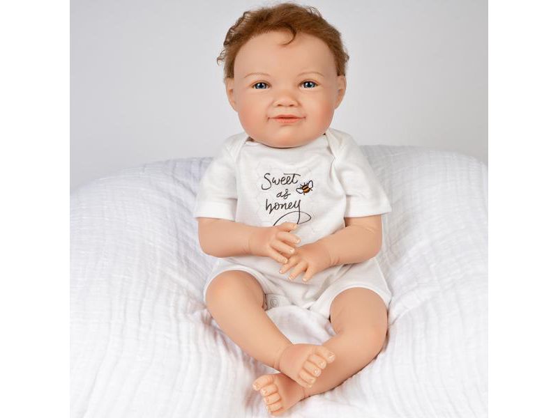 Paradise Galleries Realistic Toddler Doll - Sweet as Honey, 5-Piece Reborn Doll Gift Set with Magnetic Pacifier, 3+