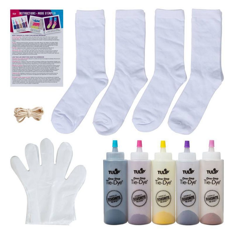 Tulip 32pc Slumber Party Crazy Socks Tie-Dye Kit