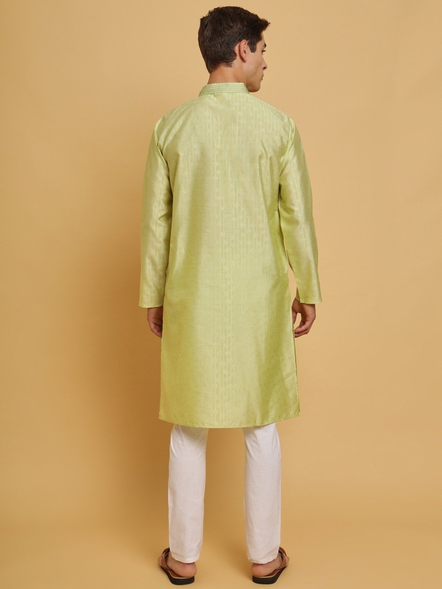 SWAGG INDIA Green Regular Fit Kurta