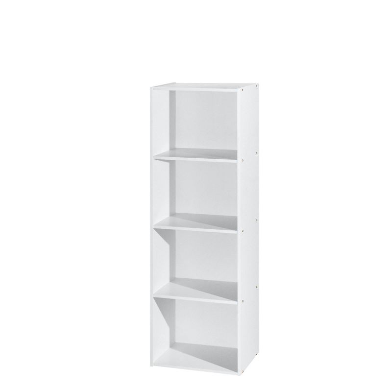 4 Shelf Bookcase White - Hodedah