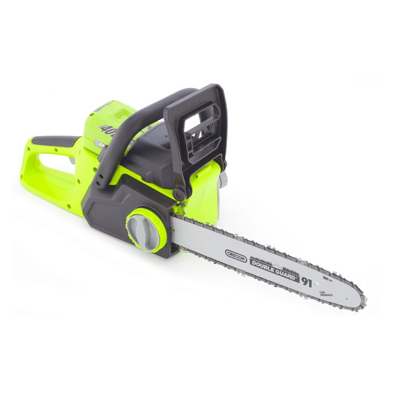 14" 40 Volts, 72 Watts Cordless Lithium Chain Saw - Green - Earthwise