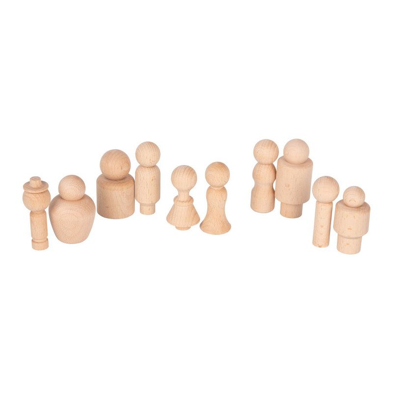 Learning Advantage Natural Wood Figures - 10 Pieces