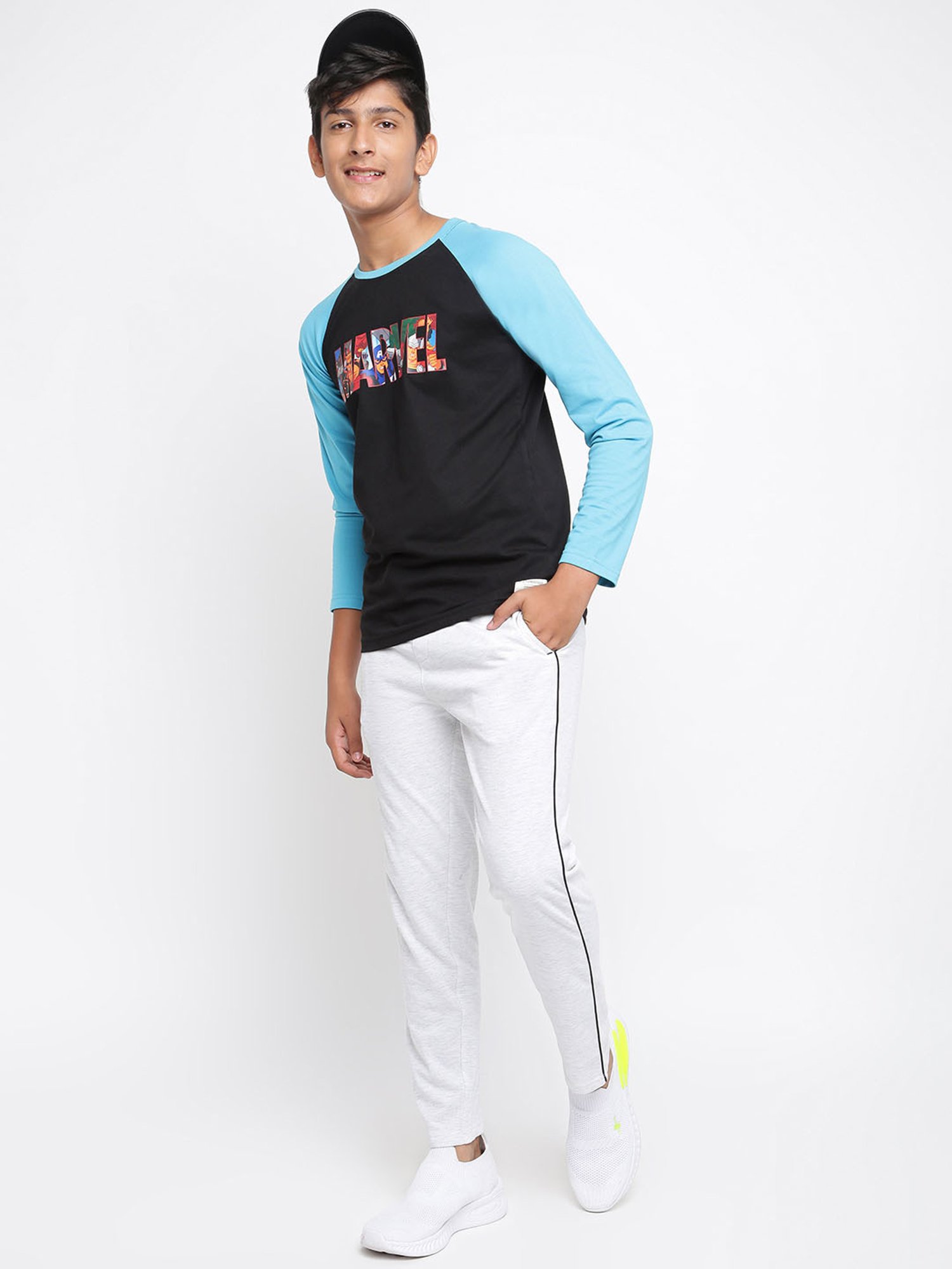 Lil Tomatoes Kids Black Printed Full Sleeves T-Shirt