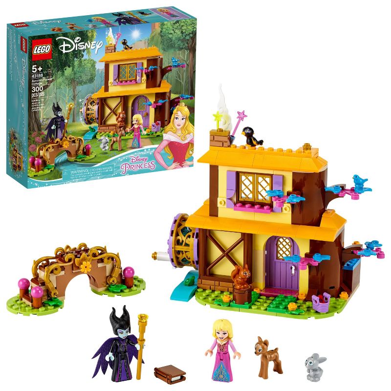 LEGO Disney Aurora's Forest Cottage Great Sleeping Beauty Building Toy for Kids 43188