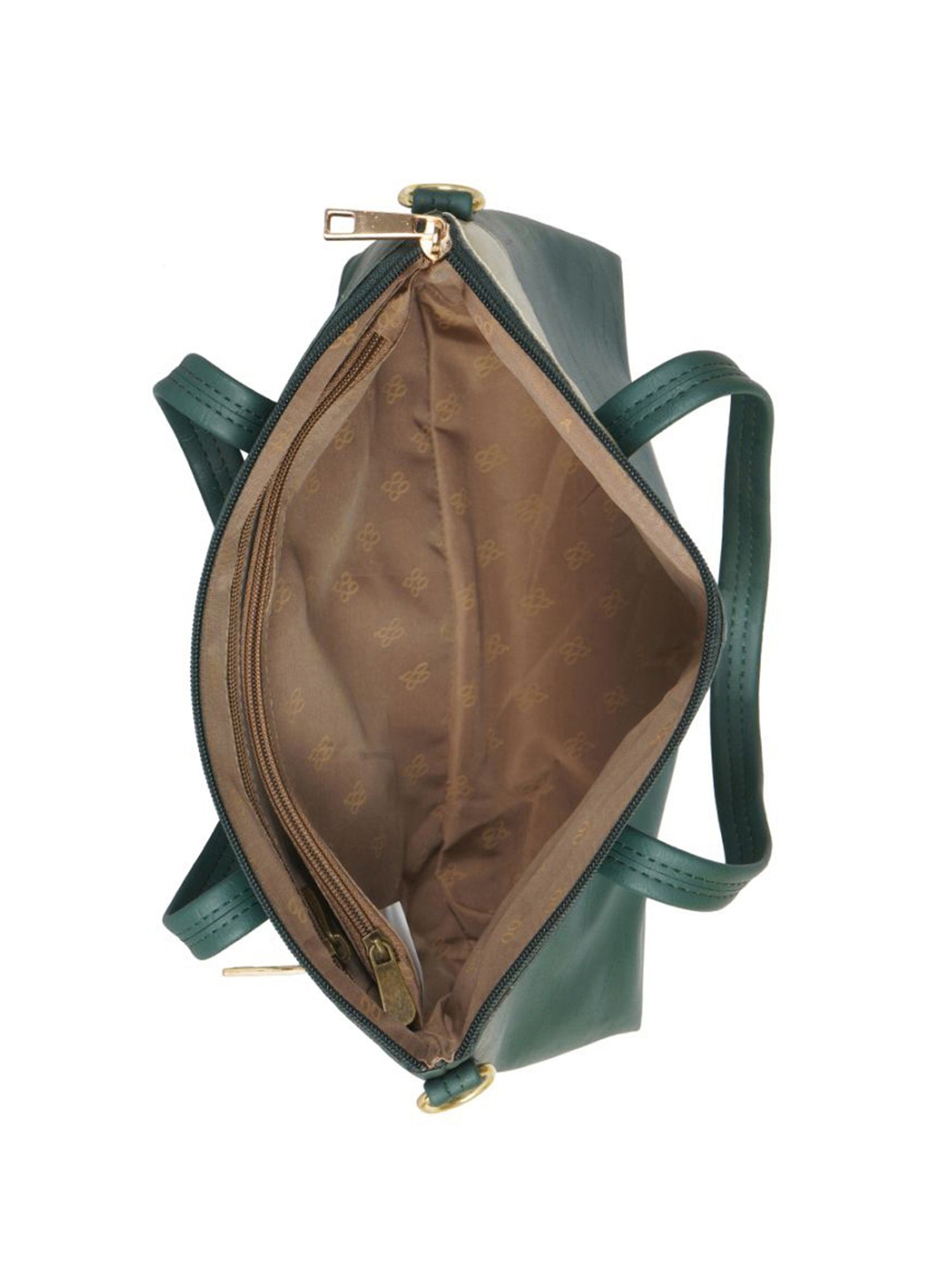 Baggit Green Solid Medium Handbag