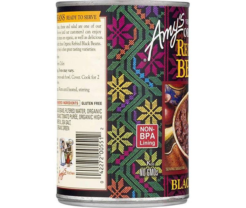 Amy's Vegetarian Organic Traditional Refried Beans 15.4oz