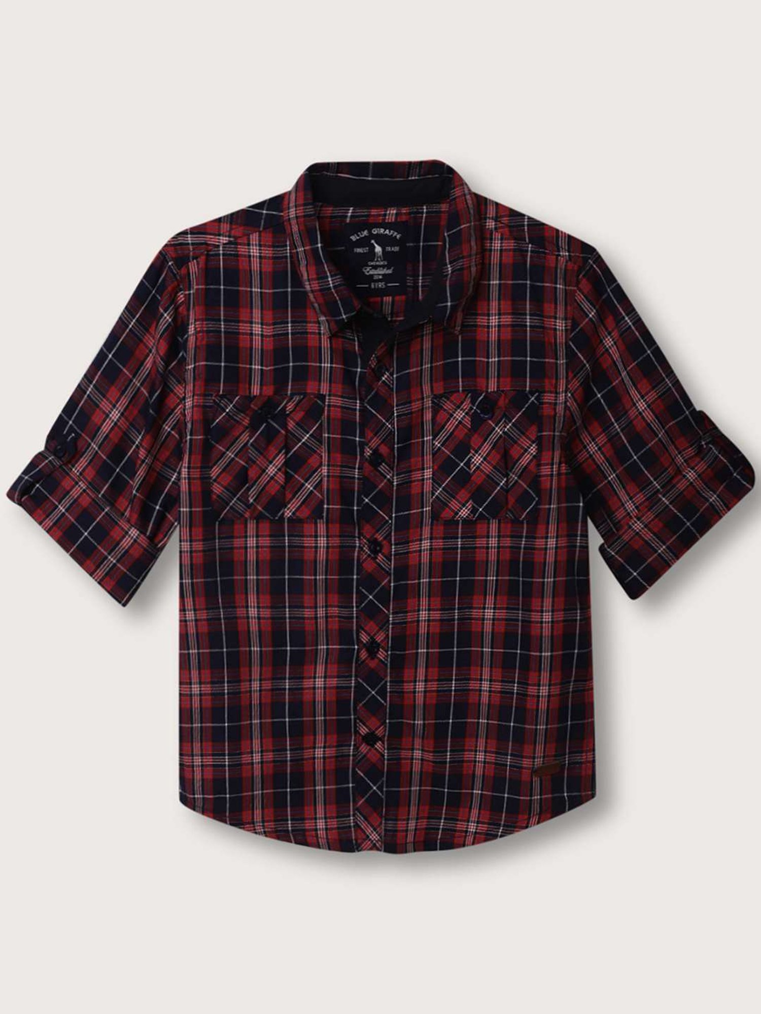 Pantaloons Baby White Cotton Printed Shirt